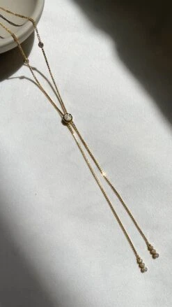 Maumau Drop Necklace 18K Gold Vermeil -Lustre Jewelry Shop Maumaudropnecklace 1