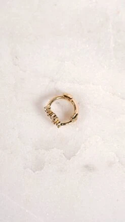 Miki Hoop 9K Yellow Gold -Lustre Jewelry Shop Miki Hoop 9K Yellow Gold IOKJS