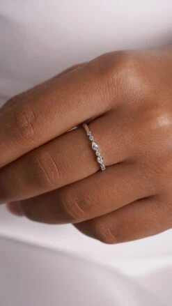 Mindy Ring White Gold Plated