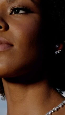 Navis Ear Jackets White Gold Plated -Lustre Jewelry Shop NAVIS EAR JACKETS 98DS