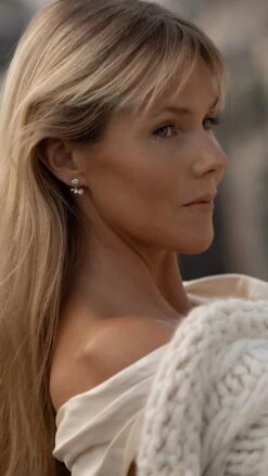 Navis Ear Jackets White Gold Plated -Lustre Jewelry Shop NAVIS EAR JACKETS D98JKDS