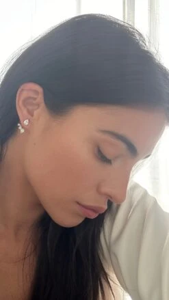 Navis Ear Jackets White Gold Plated -Lustre Jewelry Shop NAVIS EAR JACKETS SIOS