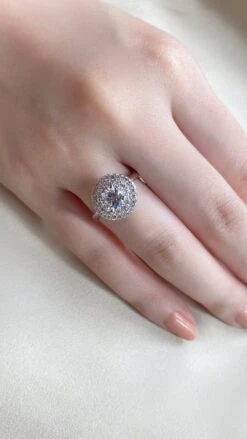 Nathalie Ring 18K Rose Gold -Lustre Jewelry Shop NathalieRingWG21080