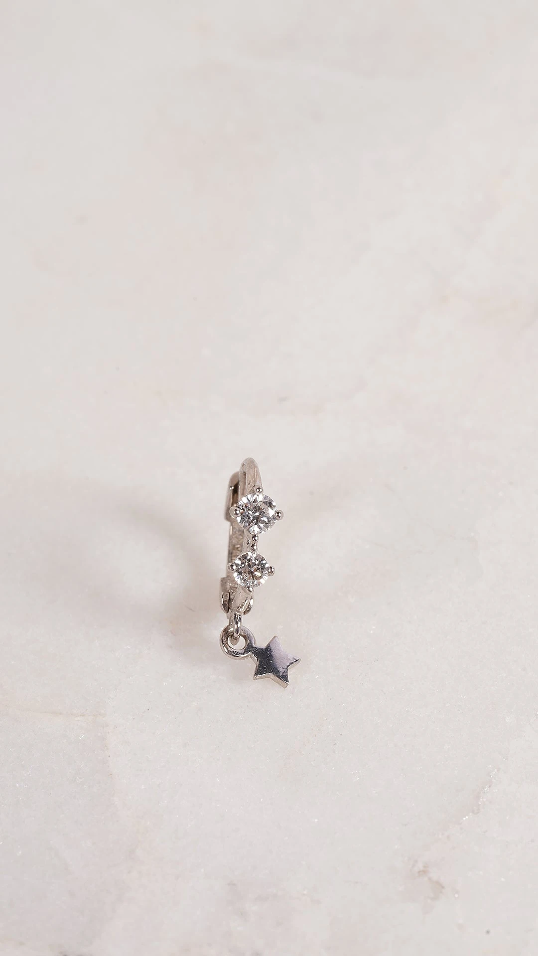 Nic Hoop 9K White Gold 7 Nic Hoop 9K White Gold - Image 5