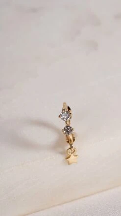 Nic Hoop 9K Yellow Gold -Lustre Jewelry Shop Nic Hoop 9K Yellow Gold 89IUD