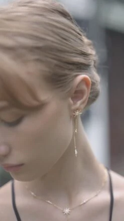 Nova Earrings 18K Gold Vermeil -Lustre Jewelry Shop Nova Earrings Gold Vermeil 383832kns