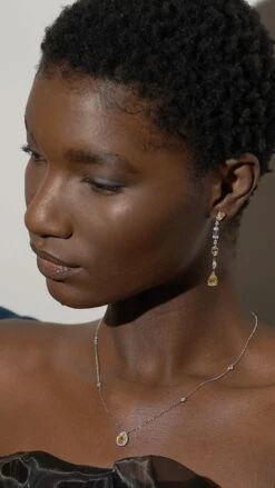 Emile Yellow Necklace White Gold Plated -Lustre Jewelry Shop OAKLEE CANARY DROP EARRINGS EILEEN 9S8SAA cde7526b 057d 43b3 a88a 1266b53656ac