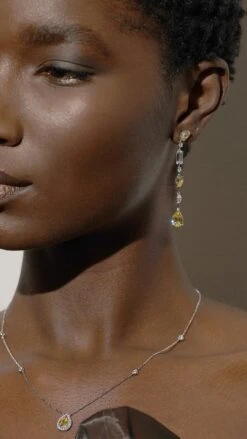 Emile Yellow Necklace White Gold Plated -Lustre Jewelry Shop OAKLEE CANARY DROP EARRINGS EILEEN IDD8S 53445b86 5dda 42e7 b3c3 2c0eda65e3cd