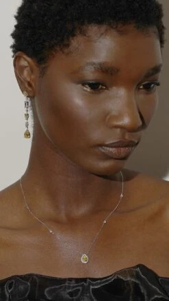 Emile Yellow Necklace White Gold Plated -Lustre Jewelry Shop OAKLEE CANARY DROP EARRINGS EMILE 9S9S be282f69 bab8 47a0 b85c 092e21fdcdba