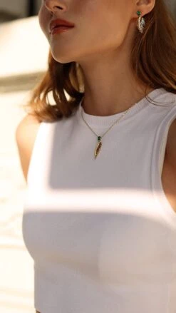 Palma Earrings 18K Gold Vermeil -Lustre Jewelry Shop PALM12