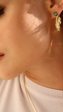 Palma Earrings 18K Gold Vermeil -Lustre Jewelry Shop PALM8