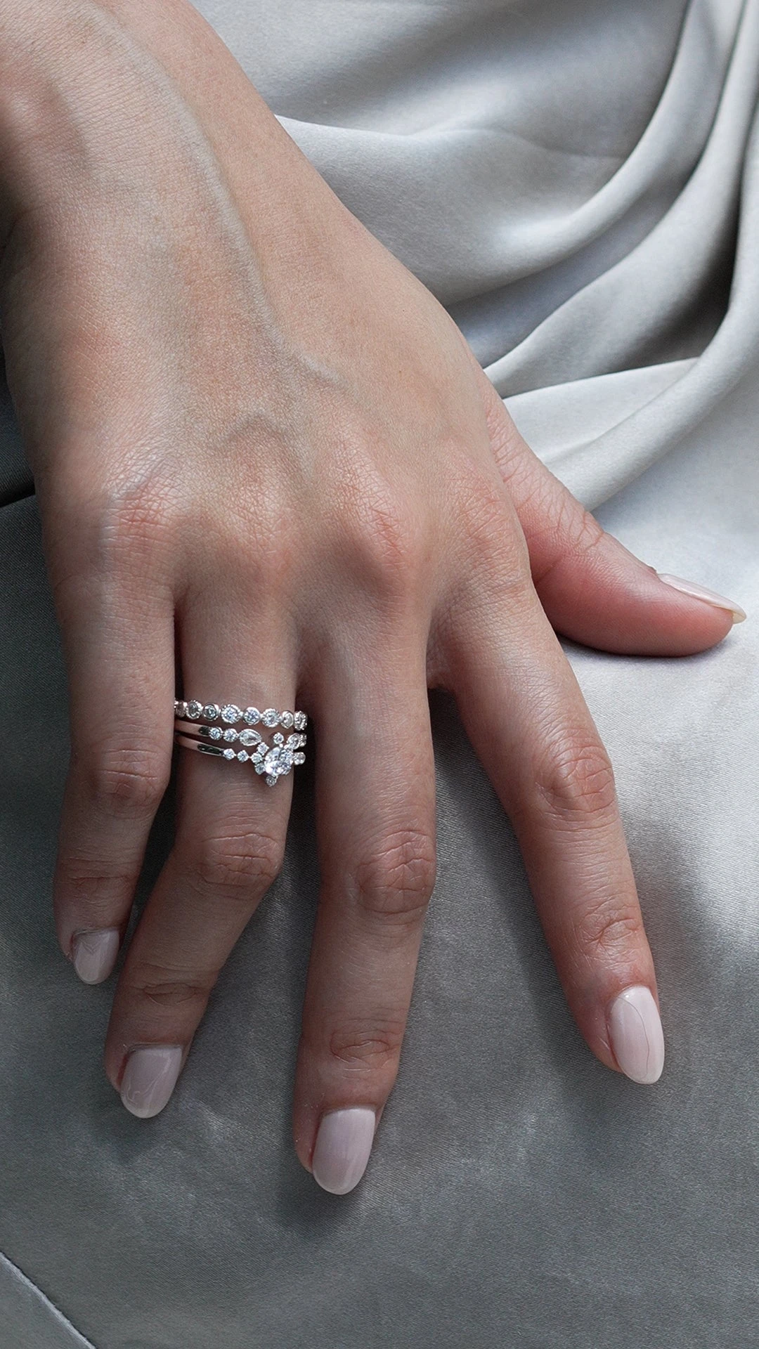 Junie Ring White Gold Plated 15 Junie Ring White Gold Plated - Image 13