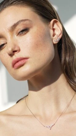 Petal Necklace 9K White Gold -Lustre Jewelry Shop PETAL PETUNIA WG 4494929292