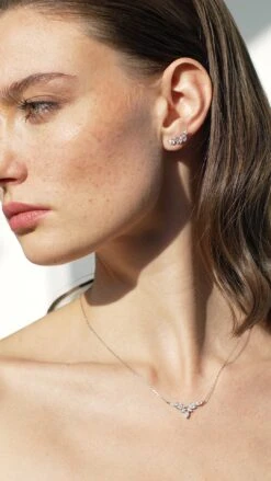 Petal Necklace 9K White Gold -Lustre Jewelry Shop PETAL PETUNIA WG 48488383