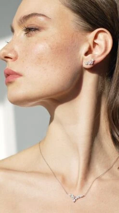 Petal Necklace 9K White Gold -Lustre Jewelry Shop PETAL PETUNIA WG 838383