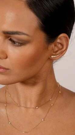 Petra Necklace 18K Gold Vermeil -Lustre Jewelry Shop PETRA NECKLACE 18K GOLD VERMEIL DIOKS