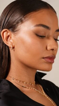 Dillon Hoops 9K Yellow Gold -Lustre Jewelry Shop PHOENIX NECKLACE 18K GOLD VERMEIL LISBET NECKLACE 988SDS ee727ad9 d3f4 4577 842f 13f82b0df7be