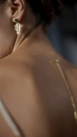 Palma Earrings 18K Gold Vermeil -Lustre Jewelry Shop Palma Earrings 18K Gold Vermeil 98OIOS