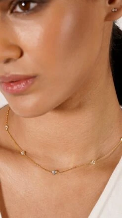 Petra Necklace 18K Gold Vermeil -Lustre Jewelry Shop Petra Necklace 18K Gold Vermeil IOD09