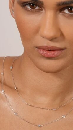 Petra Necklace White Gold Plated -Lustre Jewelry Shop Petra Necklace White Gold Plated 9UDSSW