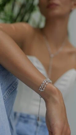 Phoenix Bracelet White Gold Plated -Lustre Jewelry Shop Phoenix Bracelet White Gold Plated IOFKLD