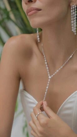 Phoenix Earring White Gold Plated -Lustre Jewelry Shop Phoenix Earring White Gold Plated 89UD