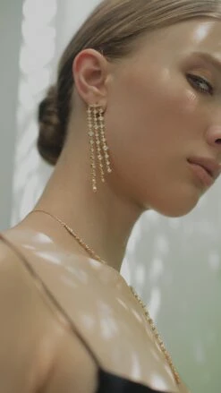 Phoenix Earrings 18K Gold Vermeil -Lustre Jewelry Shop Phoenix Earrings 18K Gold Vermeil 09KIFD