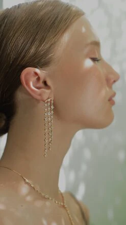 Phoenix Earrings 18K Gold Vermeil -Lustre Jewelry Shop Phoenix Earrings 18K Gold Vermeil 897IUDSLS