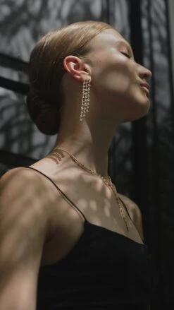 Phoenix Earrings 18K Gold Vermeil -Lustre Jewelry Shop Phoenix Earrings 18K Gold Vermeil 8989SOS