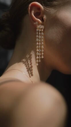 Phoenix Earrings 18K Gold Vermeil -Lustre Jewelry Shop Phoenix Earrings 18K Gold Vermeil 989DOS