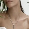 Phoenix Necklace White Gold Plated -Lustre Jewelry Shop Phoenix Necklace White Gold Plated 98FOID