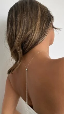 Phoenix Necklace White Gold Plated -Lustre Jewelry Shop Phoenix Necklace White Gold Plated IO89D