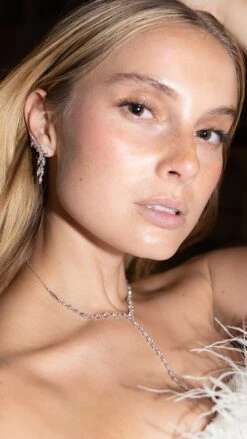 Phoenix Necklace White Gold Plated -Lustre Jewelry Shop Phoenix Necklace White Gold Plated IOU98