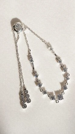 Phoenix Slim Bracelet White Gold Plated -Lustre Jewelry Shop Phoenix Slim Bracelet White Gold Plated OIS89