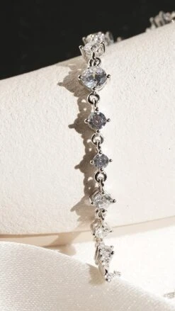 Phoenix Slim Bracelet White Gold Plated -Lustre Jewelry Shop Phoenix Slim Bracelet White Gold Plated SDKJHS