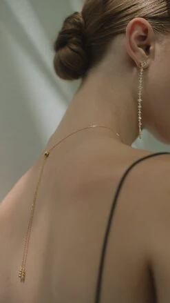 Phoenix Slim Earring 18K Gold Vermeil -Lustre Jewelry Shop Phoenix Slim Earring 18K Gold Vermeil 098DJD