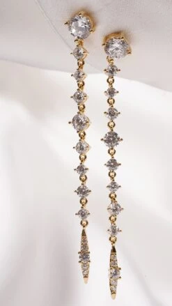 Phoenix Slim Earring 18K Gold Vermeil -Lustre Jewelry Shop Phoenix Slim Earring 18K Gold Vermeil OI8DOS