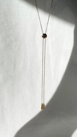 Phoenix Necklace 18K Gold Vermeil -Lustre Jewelry Shop PhoenixNecklace YG Still back