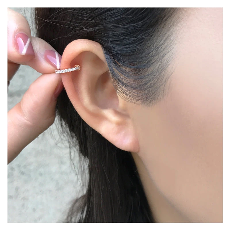 Lola Huggie White Gold Plated 9 Lola Huggie White Gold Plated - Image 7