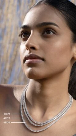 Prudence Necklace White Gold Plated -Lustre Jewelry Shop Prudence Necklace White Gold Plated 89IUS