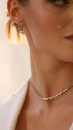 Quentin Necklace White Gold Plated -Lustre Jewelry Shop QUENTINQZA