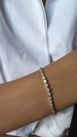 Quentin Bracelet 18K Gold Vermeil -Lustre Jewelry Shop QUENTINYELLOWBRACELET39392