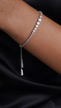 Quentin Bracelet White Gold Plated
