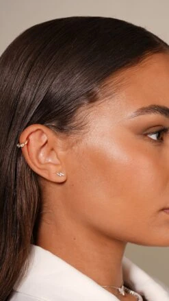 Toluda Cuff 18K Gold Vermeil -Lustre Jewelry Shop RAI STUD 9K WHITE GOLD TOLUDA CUFF LKSS