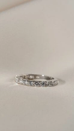 Raina Round Eternity Ring White Gold -Lustre Jewelry Shop RAINA ROUND ETERNITY 88JSJS