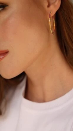 Rainbow Hoops Large -Lustre Jewelry Shop RAINBOW3