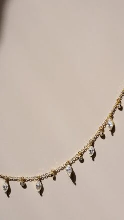 Ramy Necklace 18K Gold Vermeil -Lustre Jewelry Shop Ramy Necklace 18K Gold Vermeil IOD89