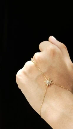 Rigel Hand Bracelet 18K Gold Vermeil -Lustre Jewelry Shop Rigel Hand Bracelet Gold Vermeil 626261