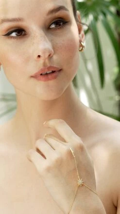 Rigel Hand Bracelet 18K Gold Vermeil -Lustre Jewelry Shop Rigel Hand Bracelet Gold Vermeil 78787311010