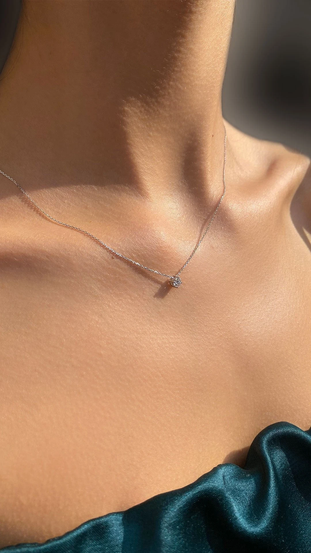 Romy Necklace 0.20ct 18K Yellow Gold 3 Romy Necklace 0.20ct 18K Yellow Gold